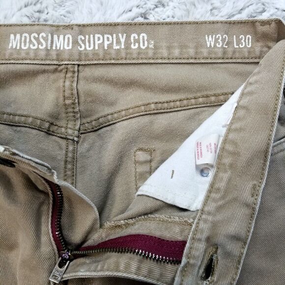 Mossimo Supply Co Jeans Mens Size 32x30 Brown Slim Straight Dark Wash Denim - Picture 7 of 12